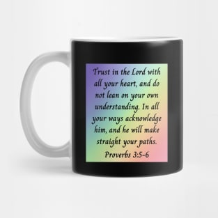 Bible Verse Proverbs 3:5-6 Mug